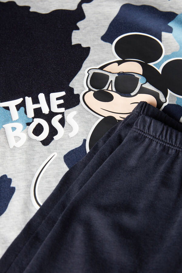 Dlouhé Chlapecké Bavlněné Pyžamo s Potiskem Disney Mickey Mouse Boss  
