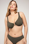 Balconette-Bikinitop Crinkle Dune
