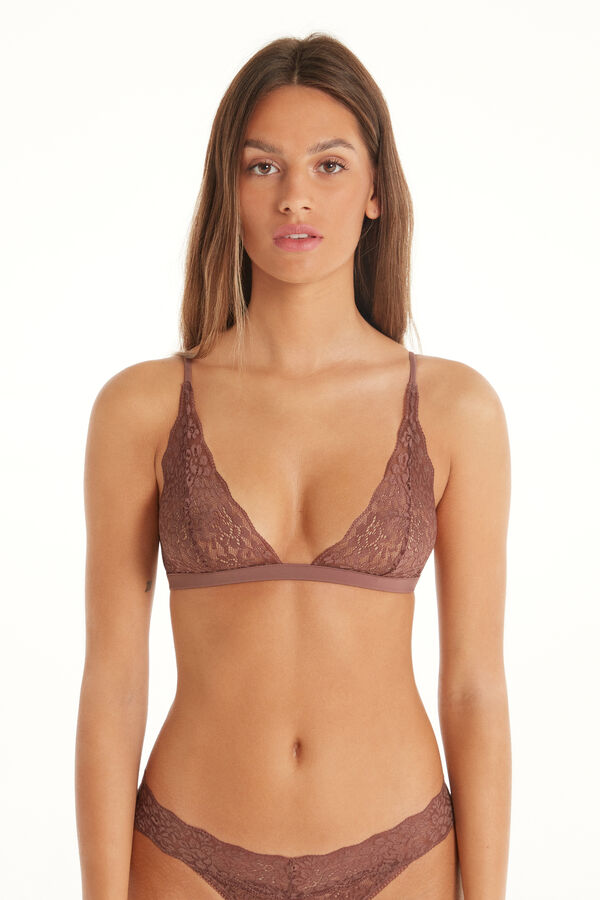 Lisbon Unpadded Recycled Lace Triangle Bra  