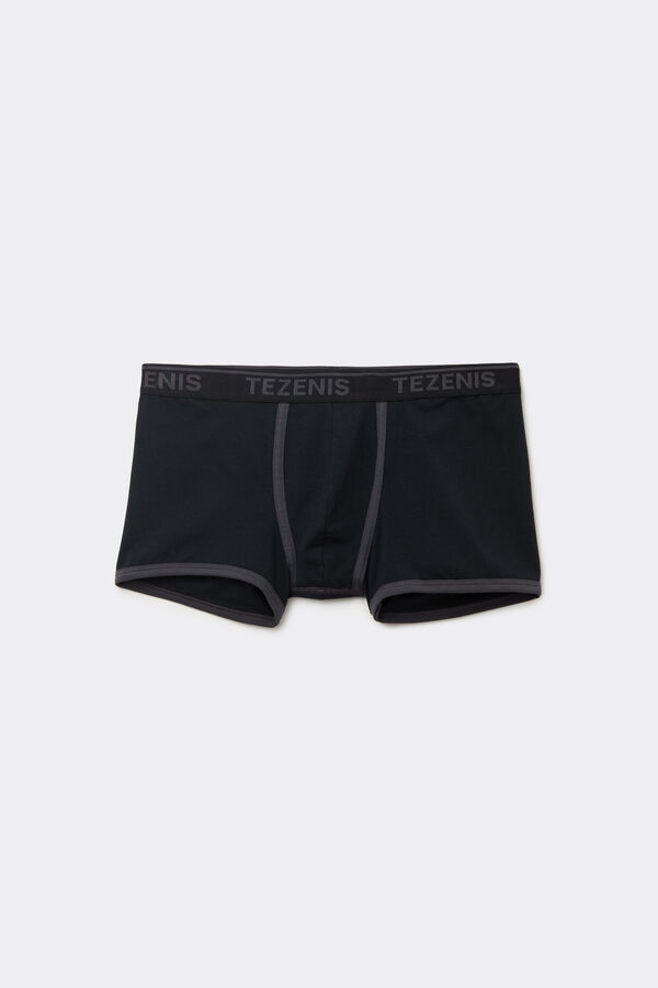 Boxers de Algodão Orgânico com Orlas Contrastantes e Logótipo  