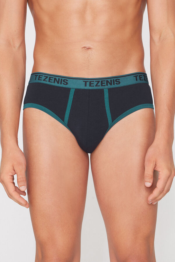 Slip homme &agrave; bords contastants  