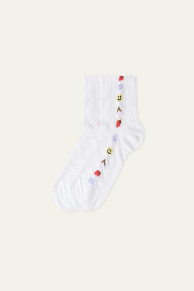 Krátké Ponožky ze Strukturované Bavlny
