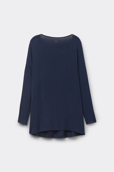 Maxi Svetr s Dlouh&yacute;m Ruk&aacute;vem z Lehk&eacute; Visk&oacute;zy