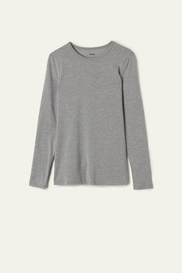 Long-Sleeved Thermal Modal Top  