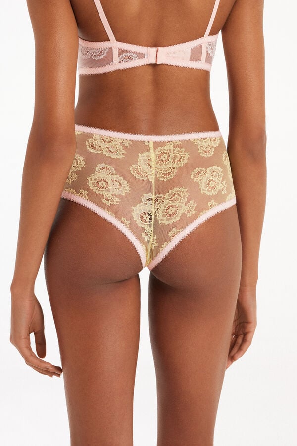 Sunset Lace High-Waist French Knickers  