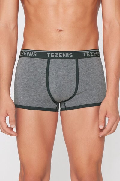 Organic Cotton Boxers with Contrasting Trim and Logo