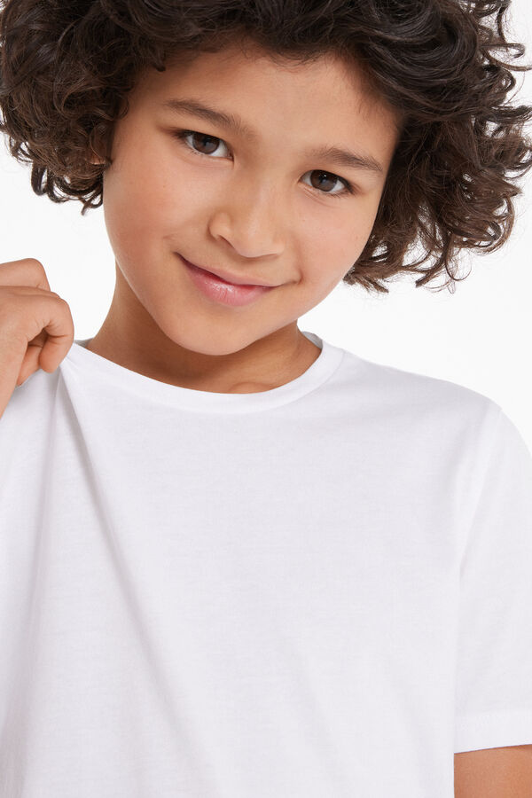 Dětské Tričko Basic s Kulatým Výstřihem ze 100% Bavlny Unisex  