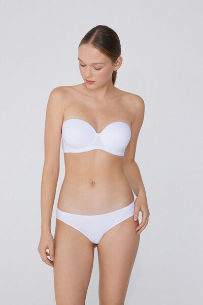 Full Coverage Recycled Microfibre Slightly Padded Bandeau Bra
