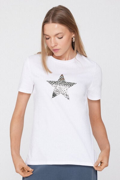 T-Shirt in 100% Cotone con Stampa