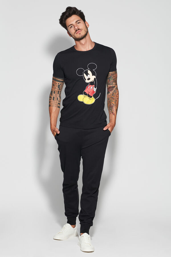 Camiseta de Manga Corta de Mickey Mouse de Algodón  