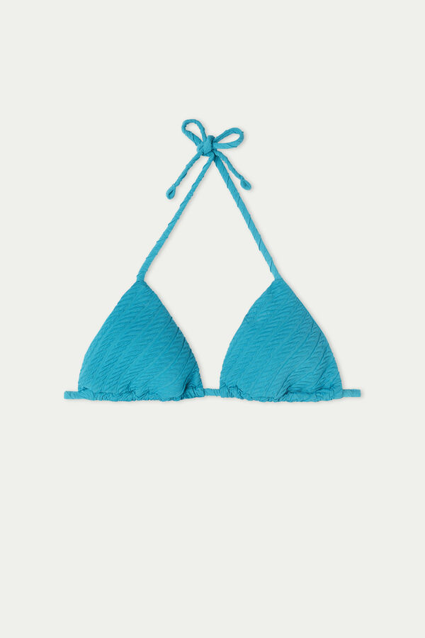 3D Braided Triangle Bikini Top  