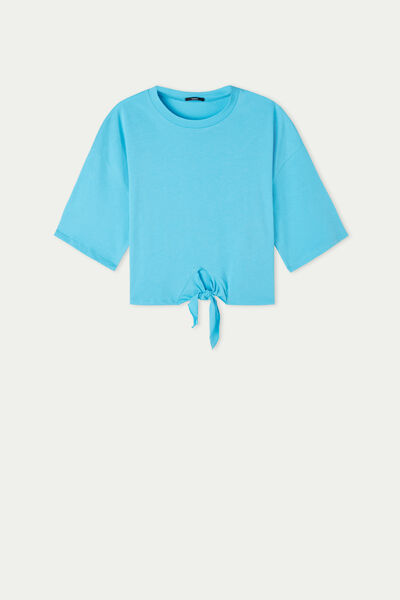 Boxy T-Shirt with Knot