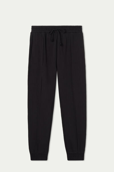 Fleece Joggers with Top Stitching