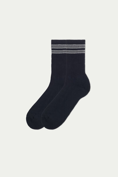 Bavlnené Športové Vzorované Ponožky