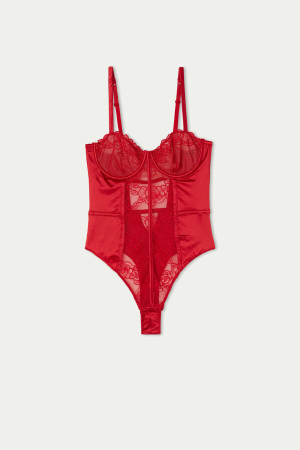 Body Balconette Rojo Lace | Tezenis