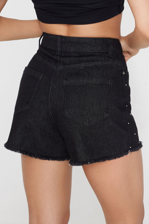 Ausgefranste Denimshorts  