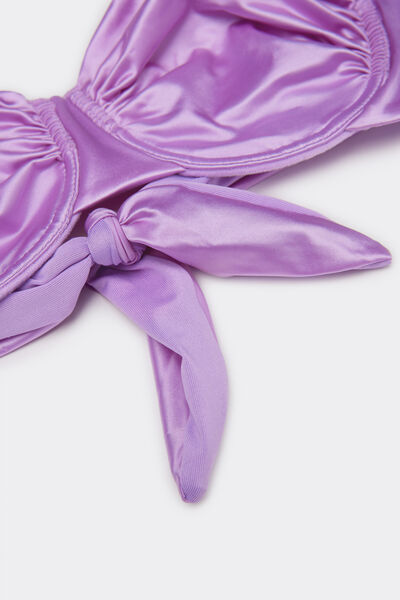 Balconette-Bikinioberteil Shiny Glam Lila
