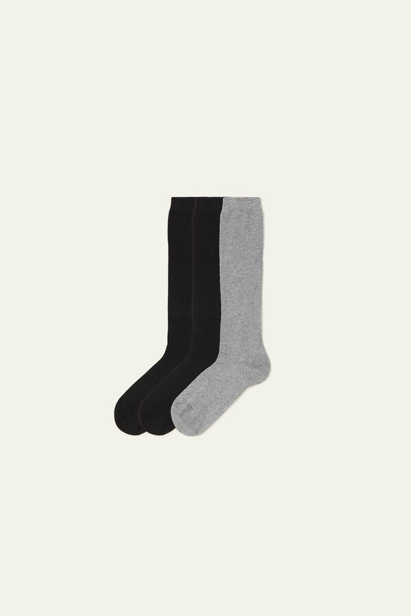 3 Pairs of Cotton Long Socks  