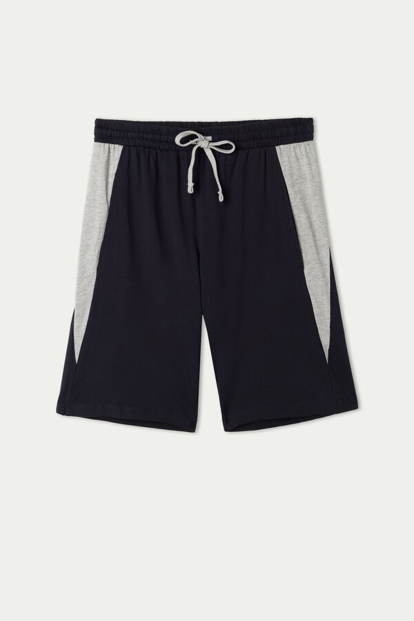 Cotton Shorts with Side Insert  