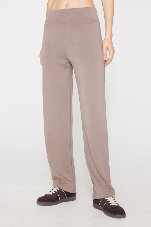 Soft Touch Straight-Cut Long Pyjamas  