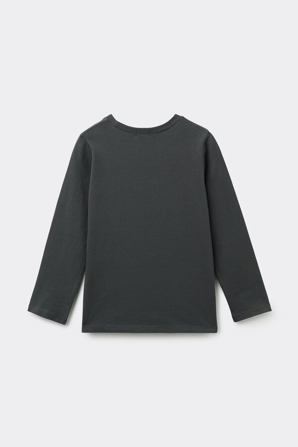 Unisex Kids' Printed Cotton Long Sleeve Top  