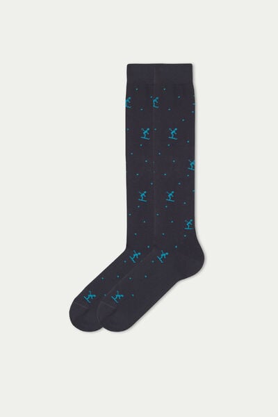 Men’s Patterned Long Cotton Socks