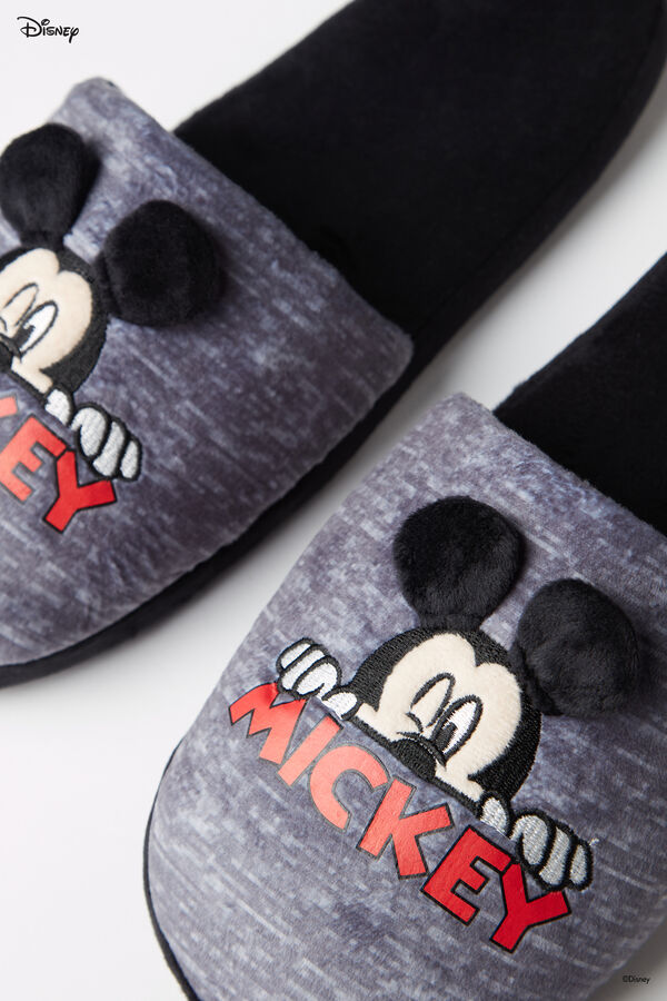 Mens’ Disney Mickey Mouse Slip-Ons/Slippers  