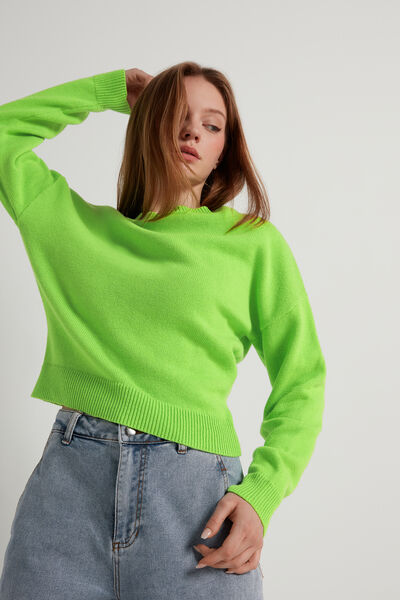 Long Sleeve Crewneck Sweatshirt in Cotton