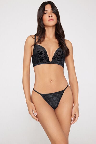Tanga s &Uacute;zk&yacute;mi Boky Romantic Velvet