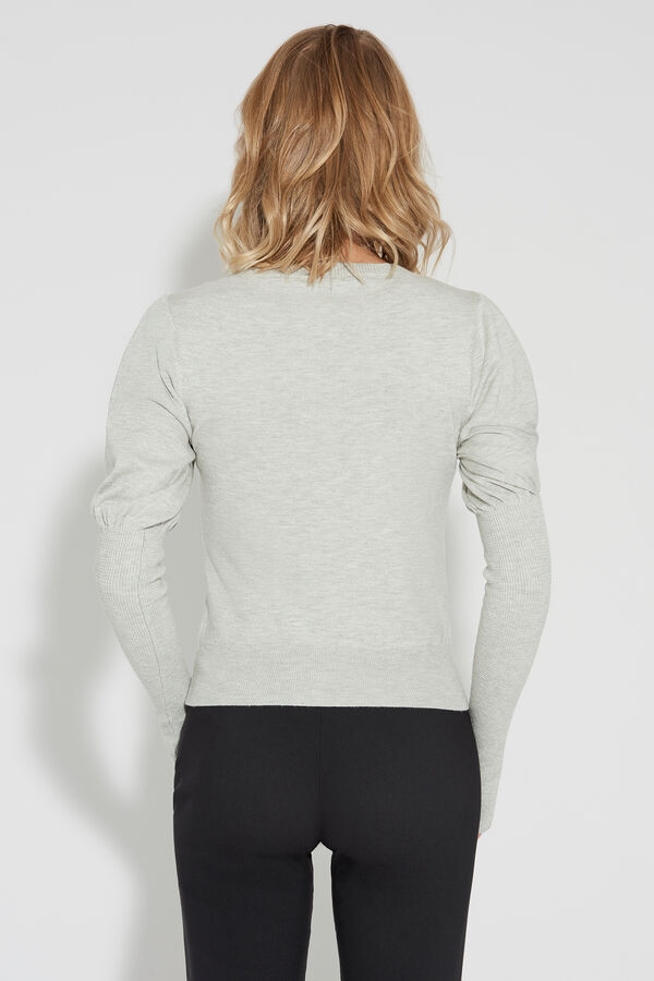 Long-Sleeve Top with Softly Gathered Sleeves  