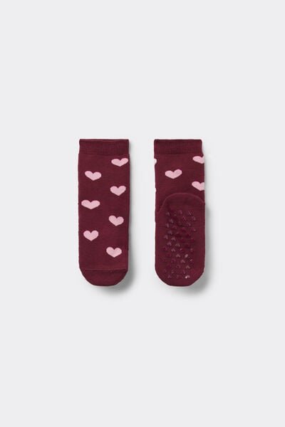 Gemusterte Antirutsch-Kurzsocken f&uuml;r M&auml;dchen