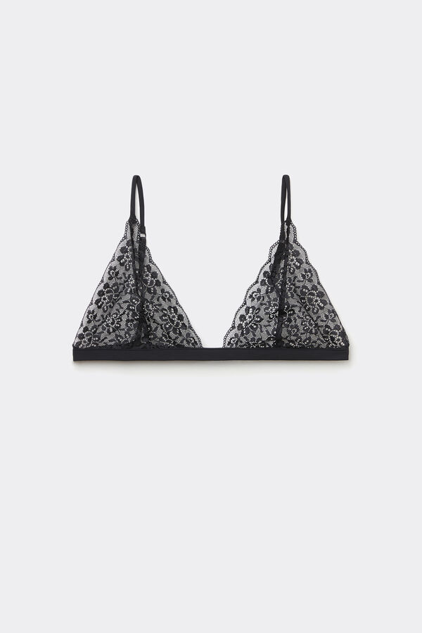 Lisbon Unpadded Recycled Lace Triangle Bra  