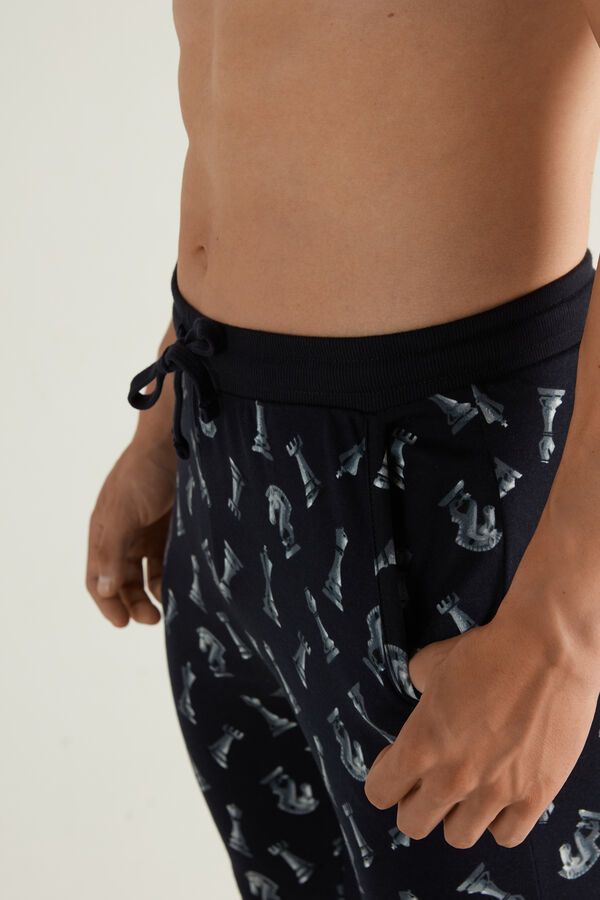 Long Cotton Sweatpants with Drawstring  