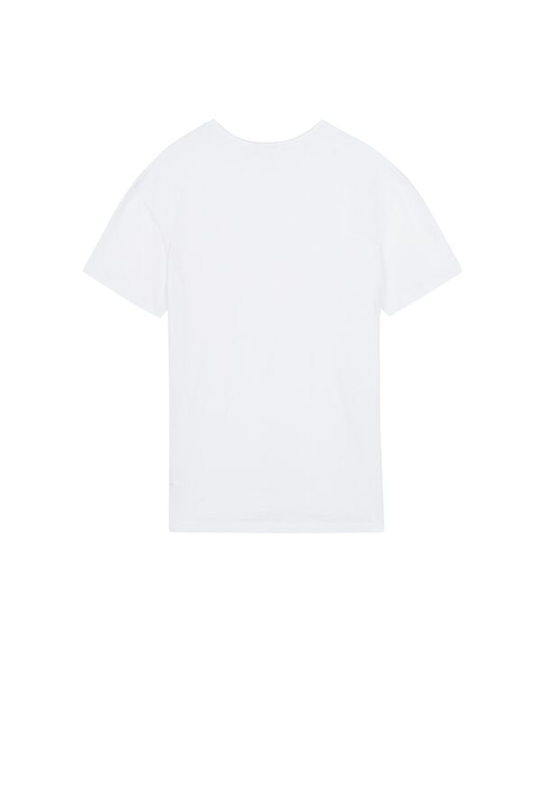 T-shirt με Τσέπη από Βαμβάκι  