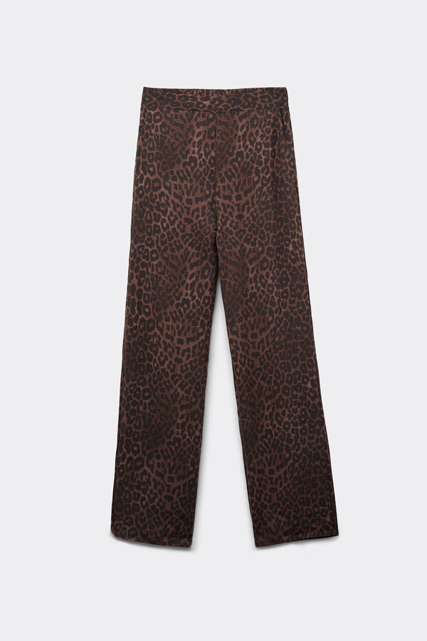 Pantalone Lungo Dritto Tela Viscosa  
