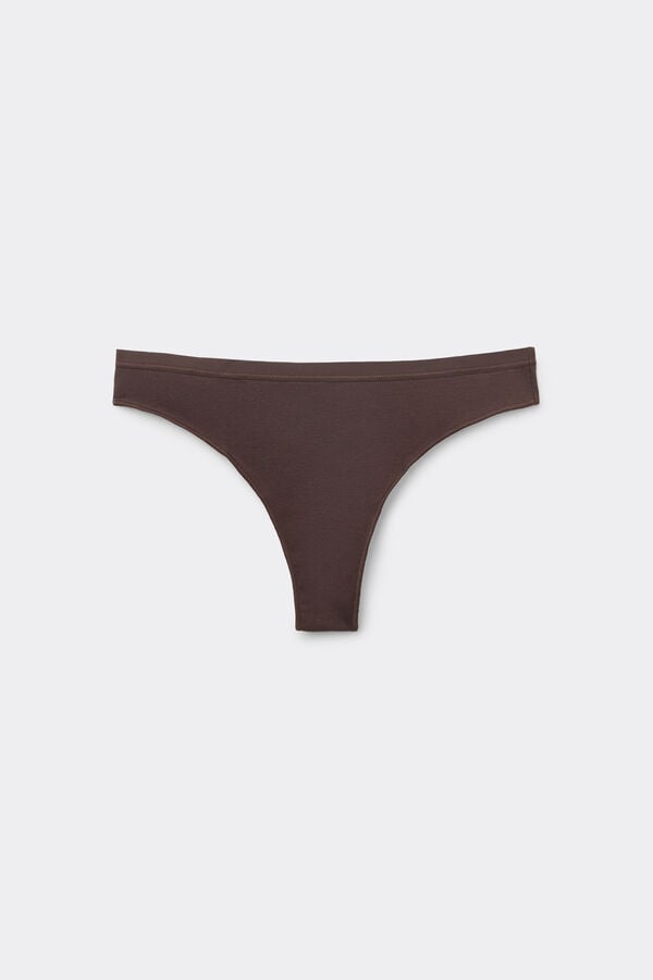 Plain Colour Cotton Brazilian Briefs  