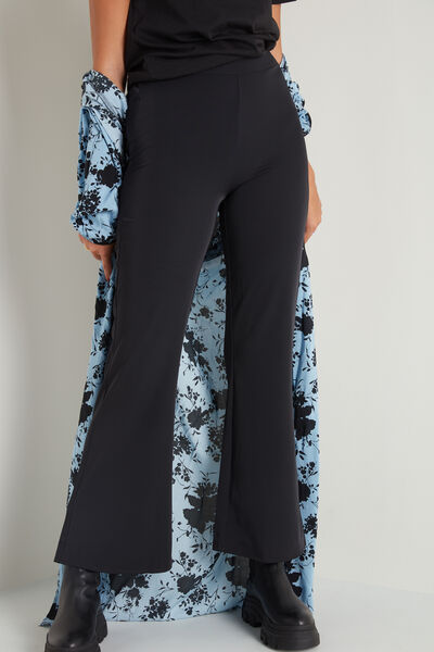 Flared Canvas Trousers
