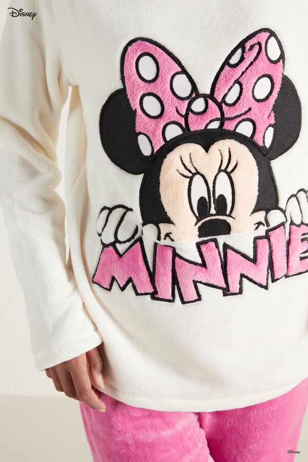 Pijama Largo de Forro Polar Minnie de Disney  
