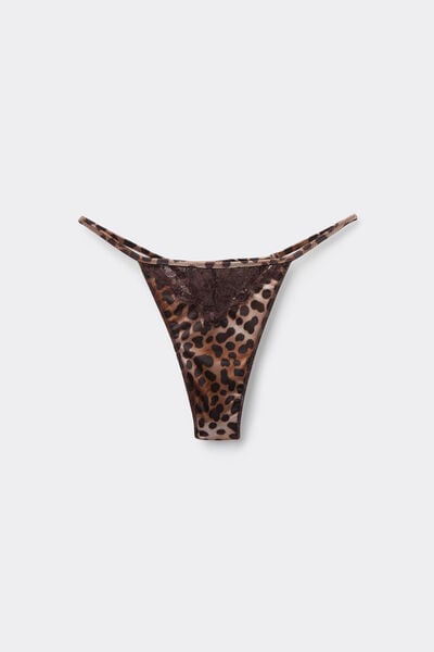 Tanga con Tira Lateral Classy Animalier