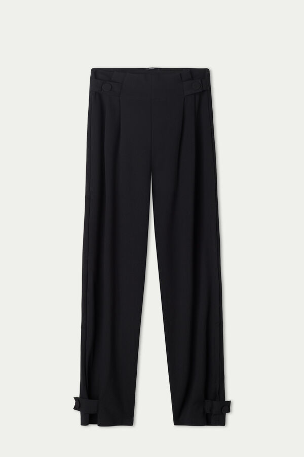 Milano Stitch Jogger Pants with Buttons  