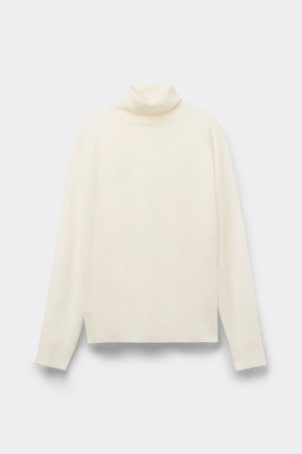 Pull Épais Col Montant Épais 100 % Laine Mérinos  