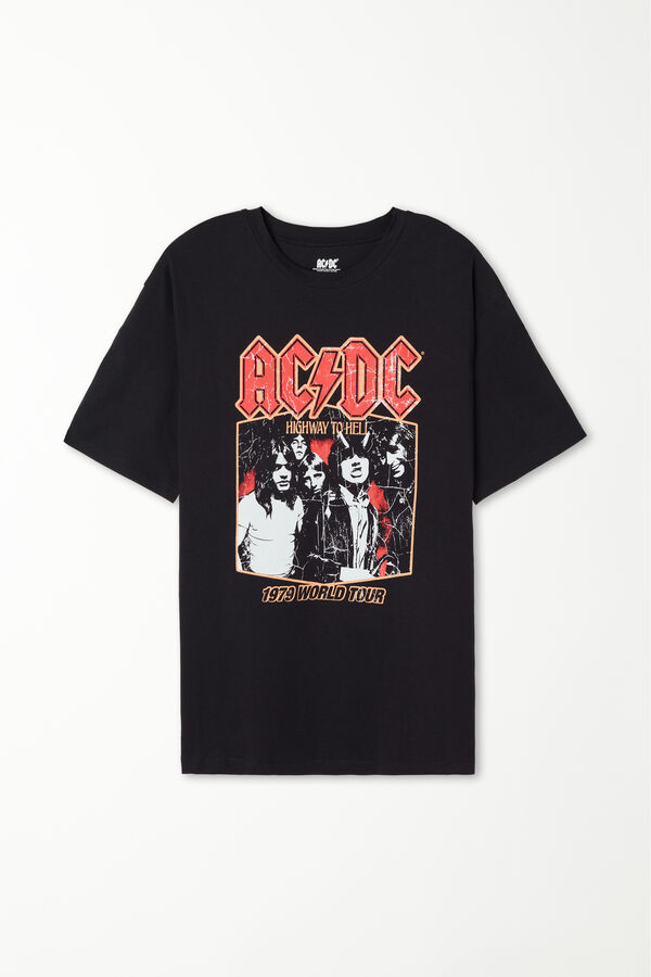 Unisex T-Shirt με Print AC/DC  