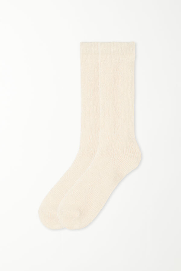 Schwere Socken 3/4-Länge mit Muster  
