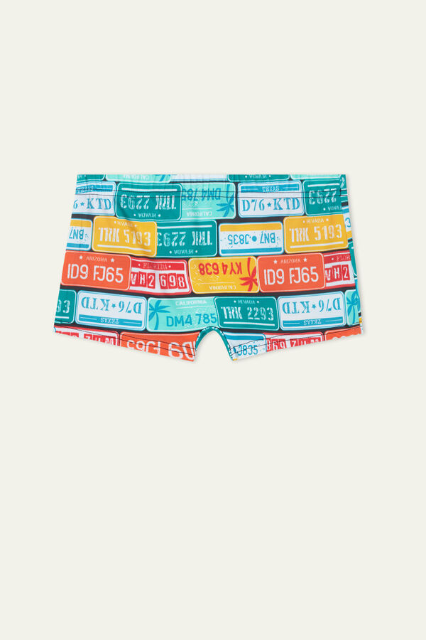 Boy's Printed Swim Shorts  