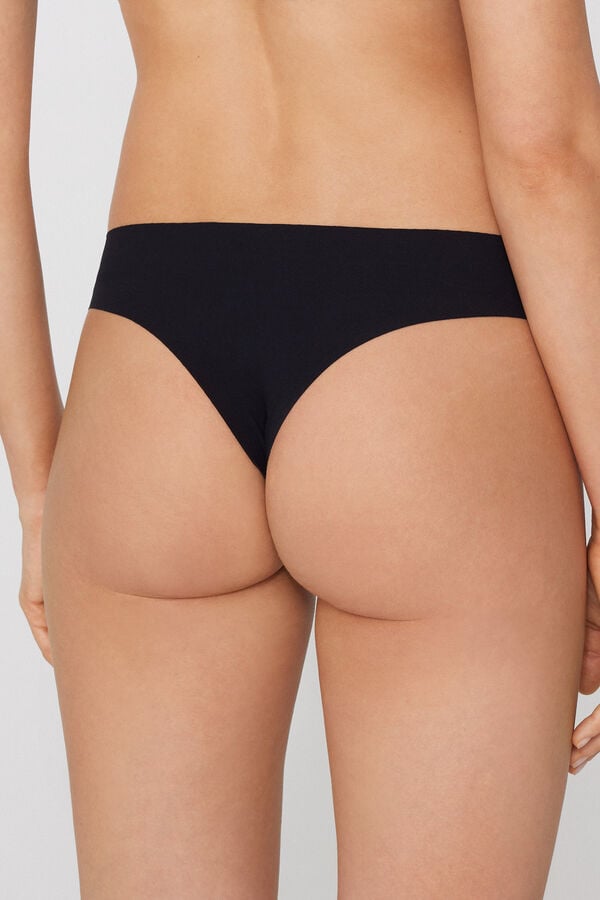 Laser Cut Microfibre Brazilian Briefs with Rhinestones  