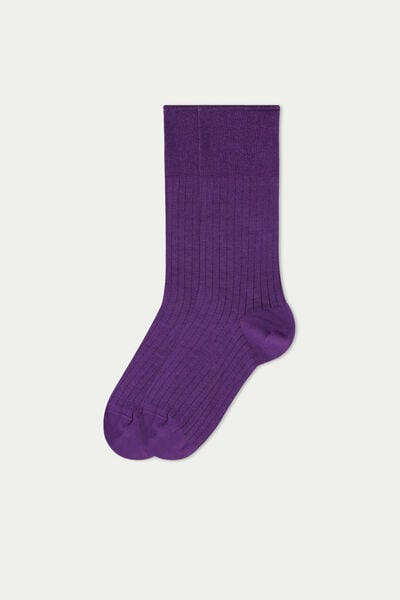 Long Patterned Lightweight Cotton Socks