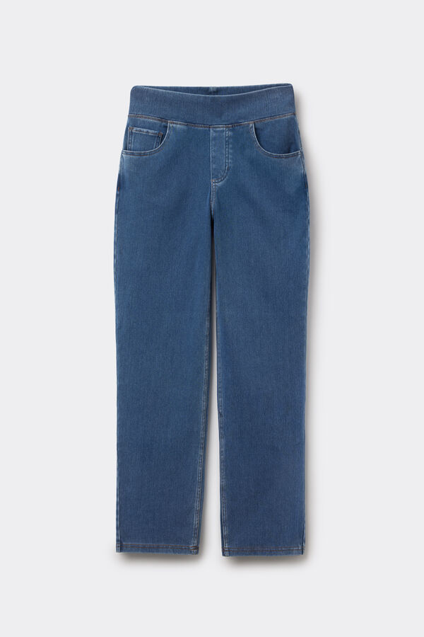 Pantaloni Dritti Denim Extra Stretch  