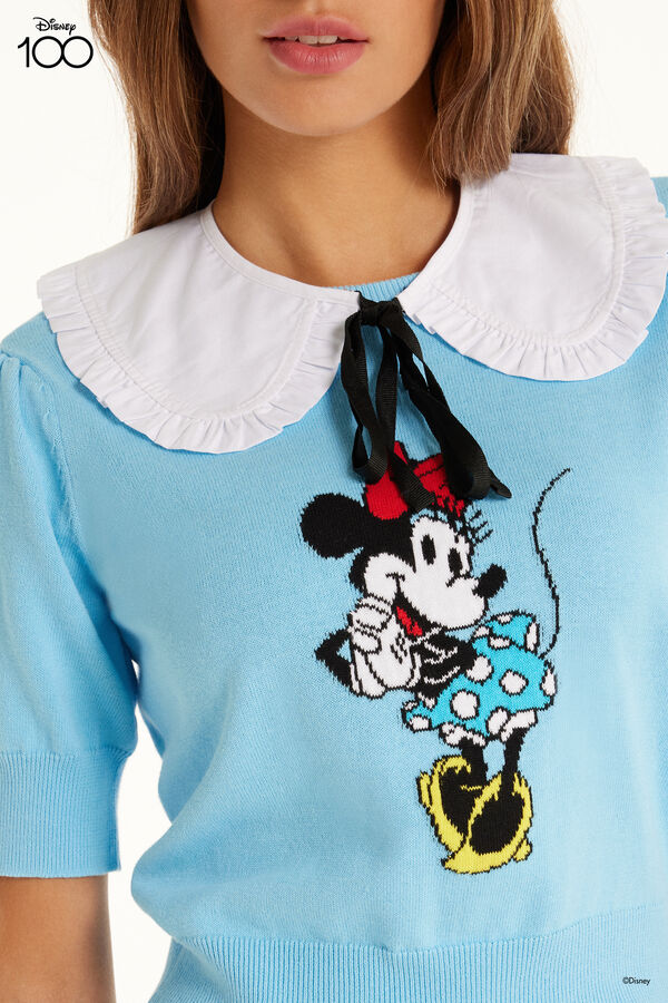 Κοντομάνικη Βαμβακερή Μπλούζα Disney 100  