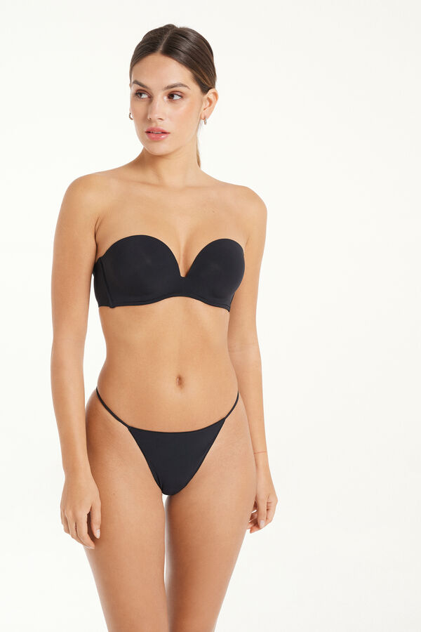 Soutien-gorge Bandeau Rembourré Décolleté Microfibre Recyclée  