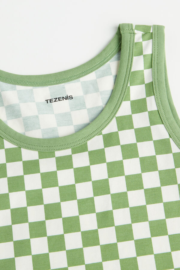 Unisex-Top mit breiten Trägern aus bedruckter Baumwolle für Kinder  